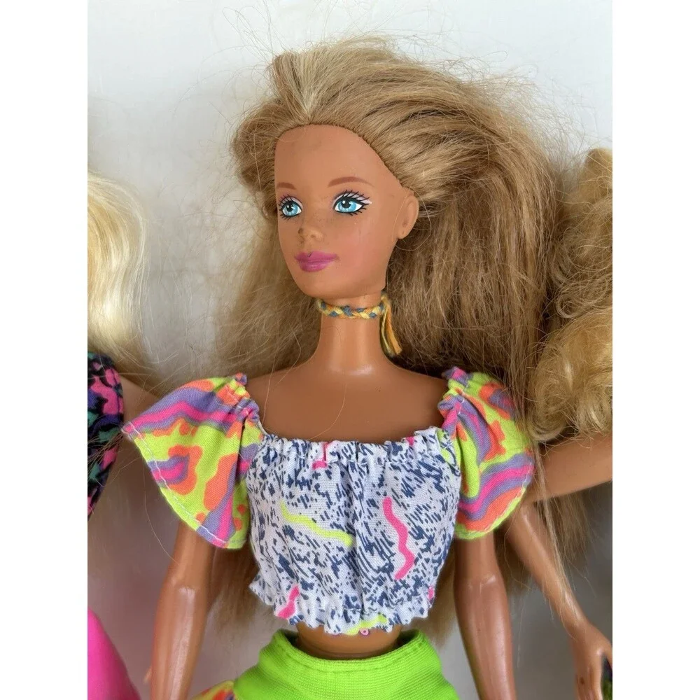 Vintage 90s Mattel Barbie Doll Lot of 5 - Superstar, Fashion Play, Teresa Era